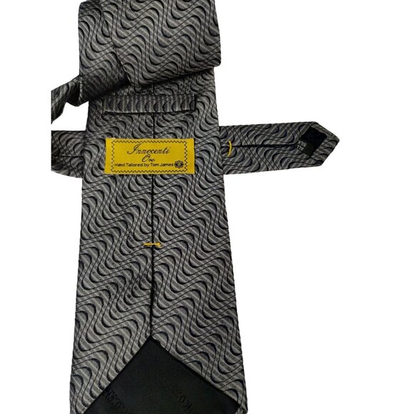 Innocenti Oro Mens Vintage Hand Tailored Silk Tie By Tom James - Picture 5 of 9
